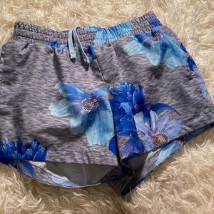 Athletic floral shorts